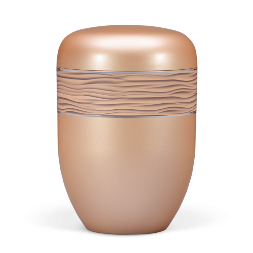 Urna natural damasco c/ padrão