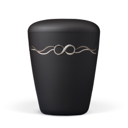 Urna natural veludo c/ símbolo infinito