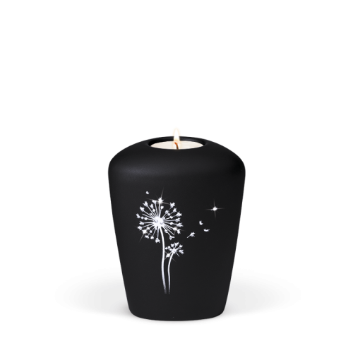 Mini urna natural veludo dente de leão