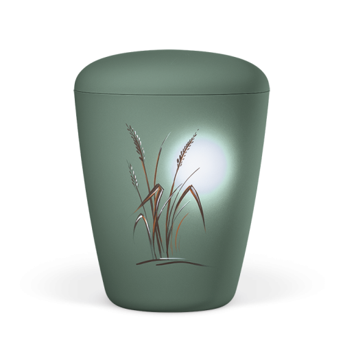 Urna natural veludo verde Oliva "Luar"