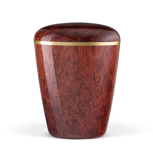 Urna natural c/ revestimento efeito madeira