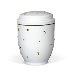 Urna aço estrelas, sol e lua
