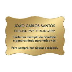 Chapa Inox 4 dourado