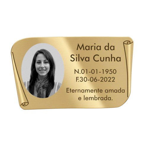 Chapa Inox 8 dourado