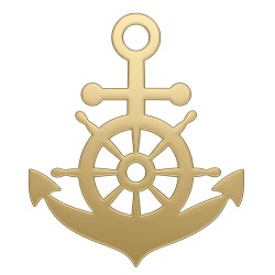 Recorte Profissão Inox 4 dourado