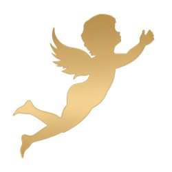 Recorte Anjo Inox 1 dourado