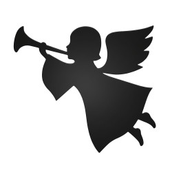 Recorte Anjo Inox 2 preto