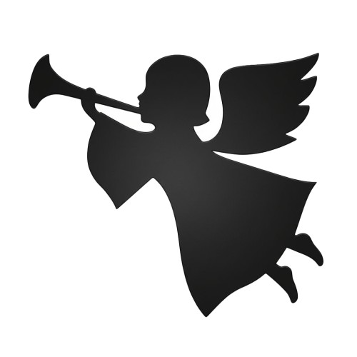 Recorte Anjo Inox 2 preto