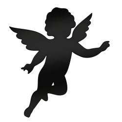 Recorte Anjo Inox 3 preto