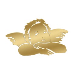 Recorte Anjo Inox 5 dourado