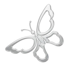 Recorte Borboleta Inox