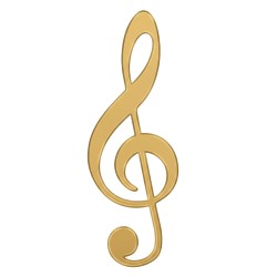 Recorte Profissão Inox 2 dourado