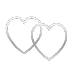 Recorte Corações Inox 2