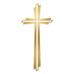 Recorte Cruz Inox 1 dourado