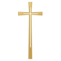 Recorte Cruz Inox 2 dourado