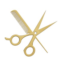 Recorte Profissão Inox 1 dourado