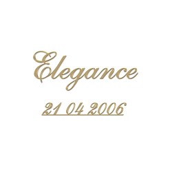 Letra Elegance Inox bronze