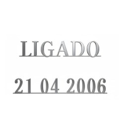 Letra Romano Ligado Inox