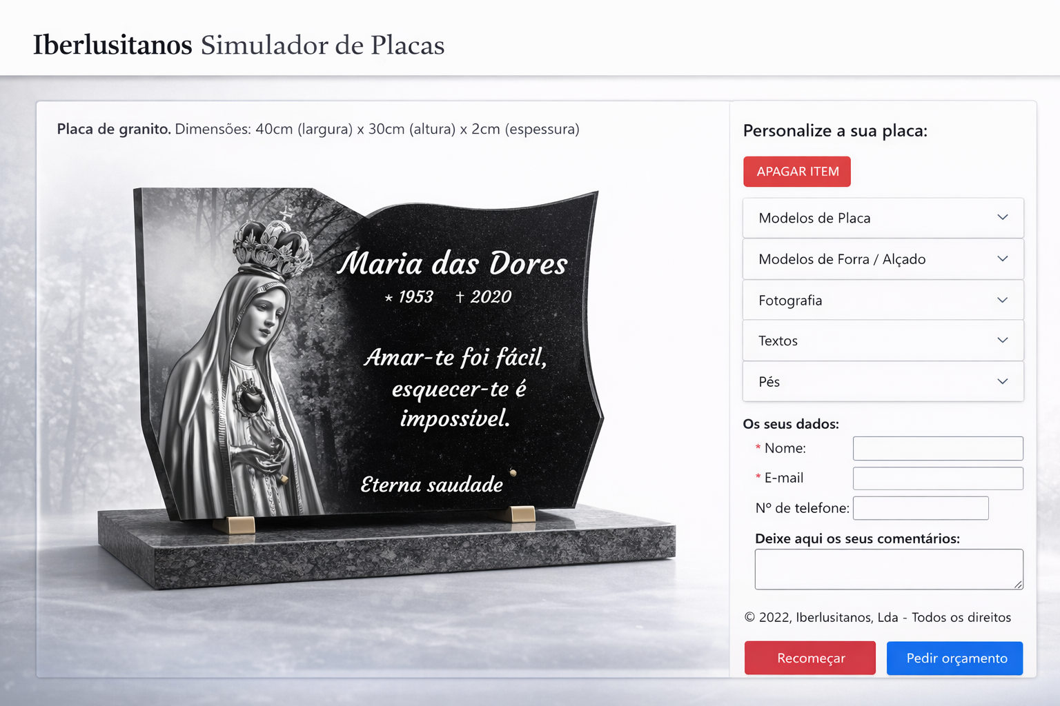 Simulador de Placas Iberlusitanos